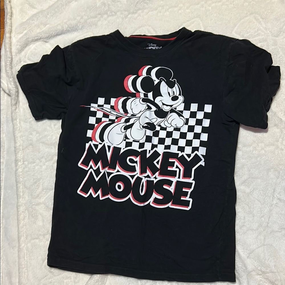 Disney Black Mickey Mouse Short Sleeve Tee